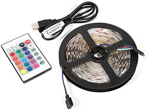 LED-Leisten Mini-Fernbedienung Multicolor 5050 RGB LED-Leiste für TV-Hintergrundbeleuchtung, Familienfestdekoration MEHRWEG VERPACKUNG (Nicht wasserfest)