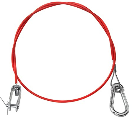 DEMA PKW Anhänger Bremsseil Bremse Seil Seilzug mit Karabiner 1 m 1000 mm Ø Drahtseil 2,5 mm