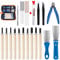 KEESIN 3D Drucker Zubehör Tool kit,31 Stück 3D Drucker Tool Kit 3D Druck Werkzeug 3D Drucker Zubehör Set mit Reinigungsnadeln, Pinzetten, Zangen, Schärfer, Reinigungsschneider, Schnitzmeißel