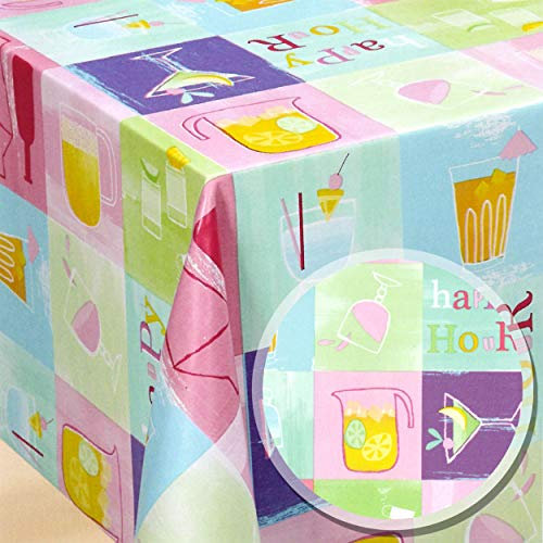 Melody Wachstuch Tischdecke 260 x 140 cm eckig Party bunt #6163-02