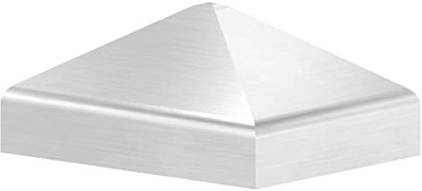 Fenau - Pfosten-Abdeckung - für Vierkantrohr: 40x30 mm - aus V2A (Edelstahl) - Zaunpfosten-Kappe für Metall-Pfosten Zaun zum Anpunkten/Schweißen