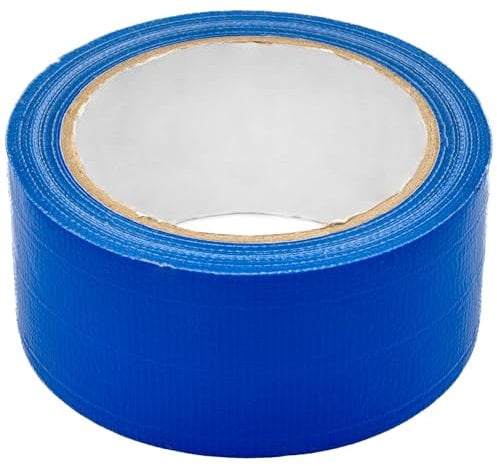 Gewebeband Panzerband Klebeband Packband Band für PE-Isolierung Duck Tape Rolle, Panzertape blau wasserfest, extreme Klebkraft (25mm x 48mm)
