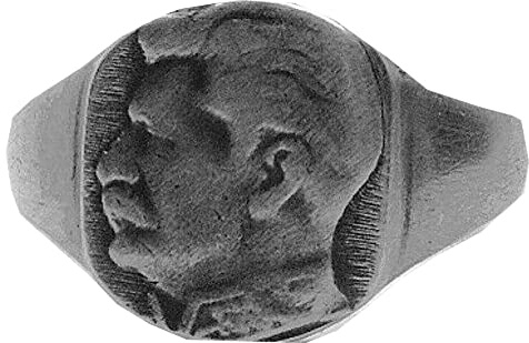 MK-Art Militaria Military RIng, Fingerring mit Bildnis Generalissimo Stalin