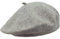 MELEGARI Baskenmütze für Damen | 100% Wolle | Margie Beret | Made in EU, hellgrau melange 99, One size