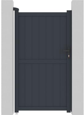 Puerta Jardin Maurice - 101.2 x 180.9 cm - Gris