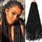 SOKU Goddess Faux Locs Crochet Hair 5 Packs/lot Dreadlocks Crochets Tresses Doux Faux Locs Tressage Extensions de Cheveux 45cm Dreadlocks Synthétiques