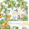 Gender Reveal Party Deko Babyparty Deko Neutral mit Oh Baby Hintergrund für Baby Shower Deko, Geburtstag, Dschungel Safari Deko