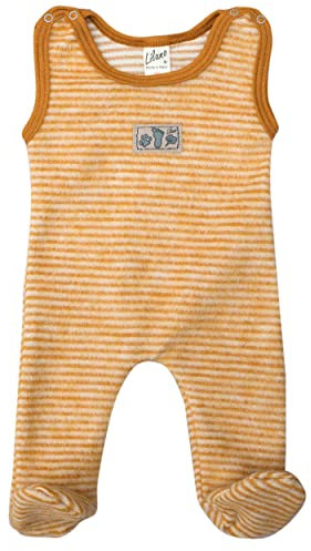 Lilano, Baby/Frühchen Strampler mit Fuß, 100% Wolle (kbT) (Curry Natur, 68)