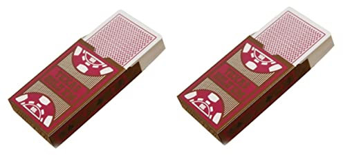 Toyvian 2 Sätze Kartenspielen PVC-Spielkarten Texas Wasserdicht