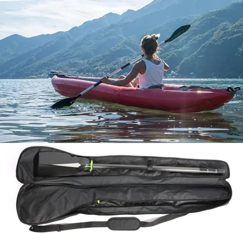 RANRAO Kajak Paddel Tasche, Doppelköpfige Paddeltasche Verdickte Wasserabweisende Paddel Tragetasche, Tragbare Nylon Mesh Boot Kanu Paddel Tasche, Paddeltasche mit Verstellbarer Schultergurt