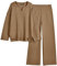 LILLUSORY 2-teiliges Lounge-Set für Damen, übergroß, lässig, passend, gemütlich, Stricksets, Dunkles Apricot, S