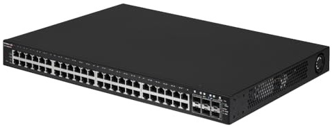 Edimax IGS-5654PLX - Industrieller VLAN 54-Port Gigabit PoE+ Web Smart Switch mit 6 10GbE SFP+-Ports für Überwachungszwecke