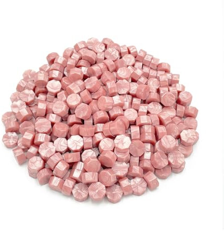 LICQIC Sealing Wax Beads Set, 300 Pcs Wax Seal Beads for Wax Stamp Sealing, Rose Gold