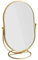 Harilla Miroir sur Pied de Bureau, Miroir Transparent, Rotatif, Polyvalent, pour Commode, Salle de Bain, Table, Salon, doré