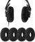 GEEKRIA 2 Paar Velours Kopfhörer Ohrenschützer, waschbar & dehnbar Sanitär Ohrmuscheln Protektoren für Over-Ear Headset Ohrpolster Schweißabdeckung für Wärme & Komfort (M/Schwarz) PJZ185-02