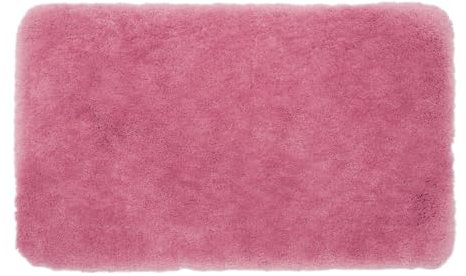 Gözze - Deluxe Badteppich mit extra hohem Flor, 100% Polyester (Mikrofaser), Mit Antirutschbeschichtung, 70 x 120 cm - Altrosa