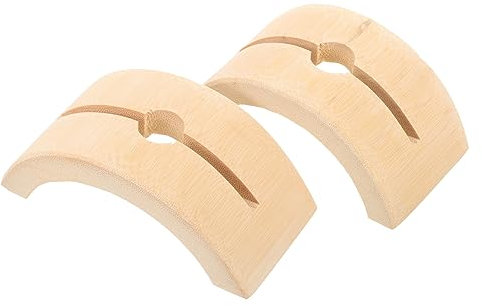 Warmhm 2pcs Japanese Folding Fan Display Stand Wood Folding Hand Fan Holder Display Frame for Home Decoration