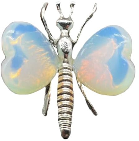 Aurgiarme Natürlicher Kristall-Schmetterling, Dekoration, Zuhause, Büro, Arbeitszimmer, Tisch, Quarz, Dekoration, Neujahr, Weihnachten, Kindergeschenke, Ornament, dekorativ, Zuhause, Büro,