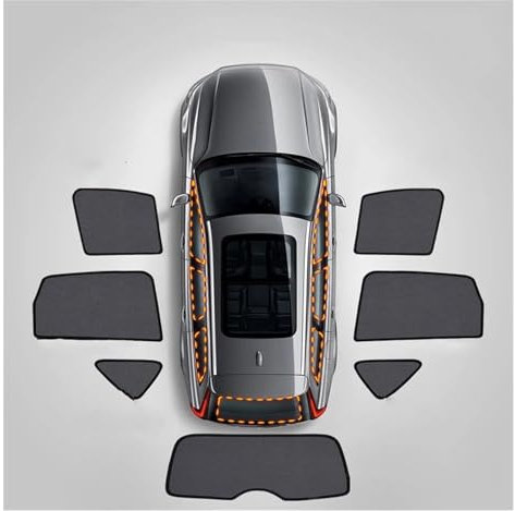 Visier Sonnenschutzabdeckung Magnetischer Autofenster-Sonnenschutz Frontscheibe Hinterer Seitenvorhang Sonnenschutzvisier Für Toyota Für CHR Für CH-R 2018-2020 2021 2022 Für CH R Autofensterblenden(