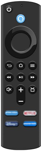 Replacement Voice Remote Control (3rd Gen) Fit for Smart TVs Stick (2nd, 3rd, Lite, 4K), Cube (1st, 2nd Gen), and AMZ Smart TVs Stick