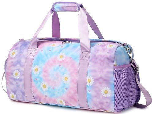 Sporttasche Kinder Kleine Reisetasche Kinder Saunatasche Damen Klassische Sporttaschen Schwimmtasche mit Nassfach