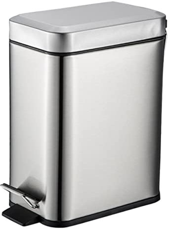 OKUMEYR poubelle en inox poubelles tri poubelles de cuisine bac à poussière résistant poubelle de cuisine poubelle exterieur poubelle de poubelle de salle de bain Acier inoxydable