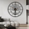 Large Tree of Life Clock Metal Wall Clock Home Decor Living Room Wall Art with Large Numbers Silent Movement Mid-Century Clock Modern Family / 24 Inch