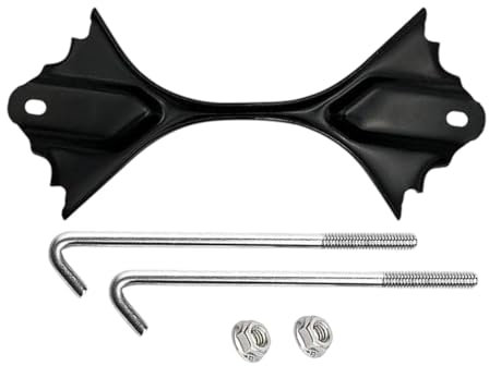 Mimoqk Car Battery Hold Down Kit, Metal Battery Holder, Tie Down Bracket, Automobile Battery Accessories, Battery Fixing Holder, Car Battery Hold Down Kit with Metal Bracket for Secure Fastening