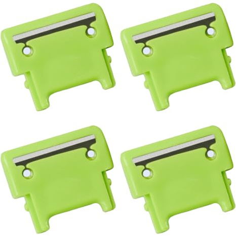 TorSor 4 Pack Apple Peeler Blades Replacement Spare Parts Spring Loaded Arm Peeling Blade for Apple Peelers Corer Pear Photato Slicer Repair Green Color