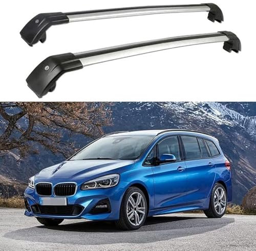 SAXCXCS Dachgepäckträger Dachträger für BMW 2er F46 Gran Tourer 2015-2021 Aluminium Dachträger Relingträger Integrierte Dachreling