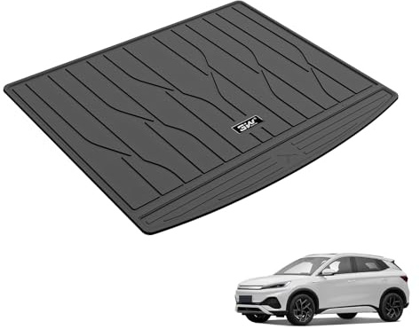 3W Boot Liner Fit for BYD ATTO 3 Yuan Plus 2022-2026, All Weather Dog Friendly TPE Car Boot Mat, Waterproof Anti-Slip Easy to Clean Heavy Duty Trunk Mat BYD Accessories