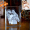 XFZDKJSD Photo en cristal gravée 3D personnalisée, cube en verre photo personnalisé (3D vertical, 6 x 6 x 9 cm)