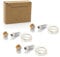 Auraglow Lot de 3 guirlandes lumineuses rechargeables en forme de bouteille USB avec 15 LED