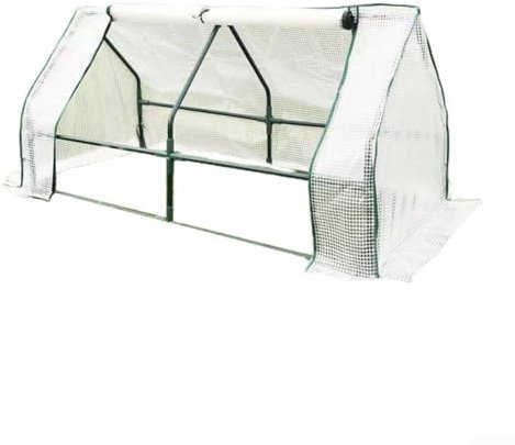 Serre tunnel portable transparente en PVC, assemblage facile, cadre en acier léger et robuste (120 x 60 x 60 cm)