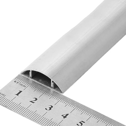UZAMIRLEX Cable Cover, Corner Wire Hider,Aluminium Cable Duct,Half Round Self-Adhesive Cable Management For Home Office(3#)