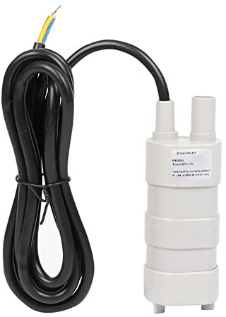 Pompe submersible Pompe à eau ultra silencieuse Pompe Submersible DC 12V À Faible Bruit 900L/H 5M Moteur À Haut Débit Circulation D'eau Plastique Technique Durable