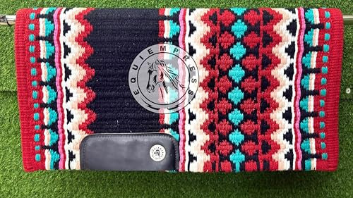 EQUIEMPRESS Sattelunterlage Western Show/Westernsatteldecke aus Neuseelandwolle, Top Wool Pad Sensor Flex (Anpassung möglich) A-928 (34 x 36)