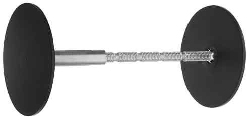 LOORGVEL Cache-Trou de Poignée de Porte en Acier Inoxydable Noir 50 MM Plaque de Remplissage de Verrou pour Porte D’Entrée Protège Serrure et Améliore la Sécurité Domestique