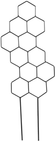 DECHOUS Wabenförmiges Rankgitter aus Rostfreiem Eisen 13x38,5cm Kletterhilfe für Zimmer und Gartenpflanzen Stabiles Pflanzgitter für Kletterpflanzen Drinnen und Draußen