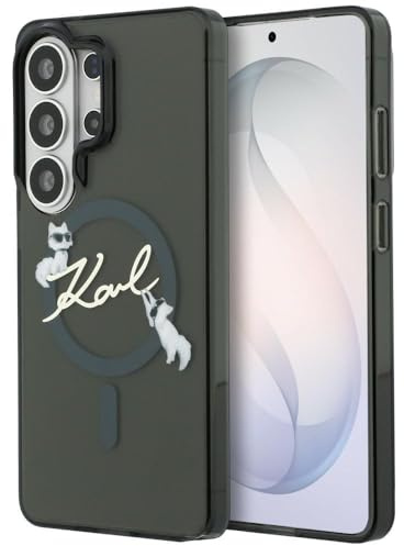 CG MOBILE Karl Lagerfeld IML KC Script kompatibel mit MagSafe Hülle für Samsung Galaxy S26 Ultra (Schwarz)