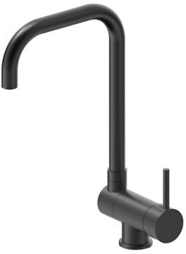 GoodHome Deltana mitigeur de cuisine rabattable noir mat