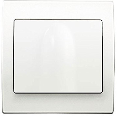 Sortie de cable Blanc Delta Iris + Plaque basic Blanc