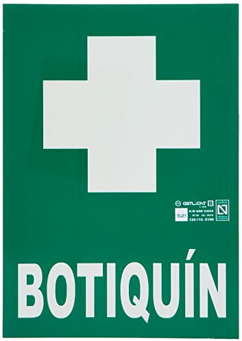 Astlight SAL5085.GFJ - Señal de botiquín fotoluminiscente multicolor