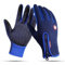 Warme Handschuhe für den Winter, wasserdicht, winddicht, rutschfest, für Radfahren, Autofahren, Laufen, Wandern, Klettern, Skifahren, Sport, verstellbare Größe für Herren und Damen (XL, blau)