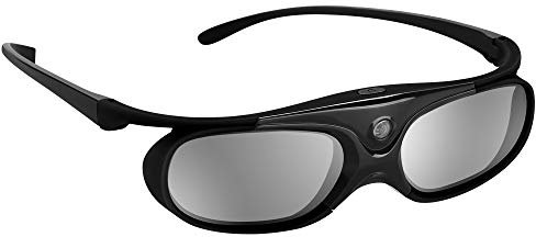 BOBLOV 3D Gafas Activas de Obturador, 96-144Hz 3D Gafas DLP-Link para DLP Proyector Optoma/BenQ/Sharp/Acer/Samsung/Mitsubishi/ViewSonic/LG ect (Negro)