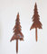 6 STK Metall Tannenbaum rost Dekostecker Weihnachtsdeko Deko Metallbaum Stecker Weihnachten Schmuck Gartenstecker