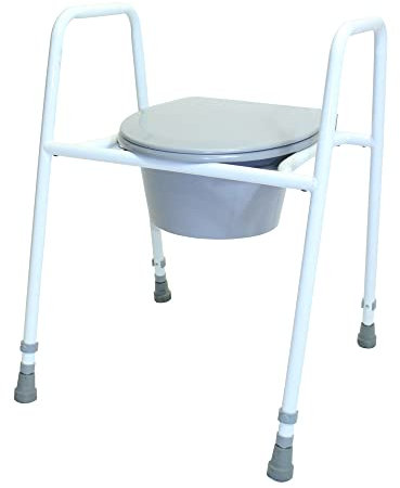 NRS Healthcare Height Adjustable Toilet Frame and Seat