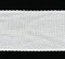 Zweigart Aida-Band in Antik-Weiß, 8 cm mit gewelltem Rand, 1 m