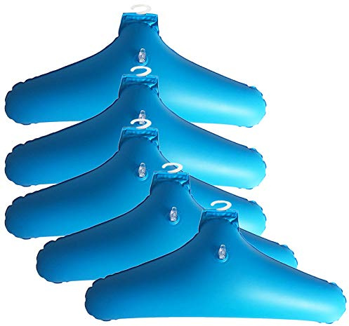 Cintres Gonflables pour Vêtements 5 pièces par Set, PVC Porte-vêtements de voyage gonflable et pliable Les cintres sur la Route pour Hommes d'affaires, amateurs de voyages et de camping 45*22*12cm