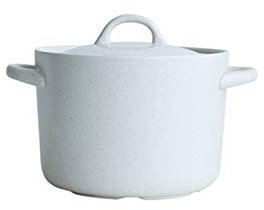 caihuashopping Suppentopf Earthware-Topf mit Deckel Große Kapazität Topf Runde Hitzebeständige Suppentopf Keramikkochgeschirr Suppe Crock 3.5L / 5,8l / 7.2L Weiß Kochtopf (Size : 3.5L)
